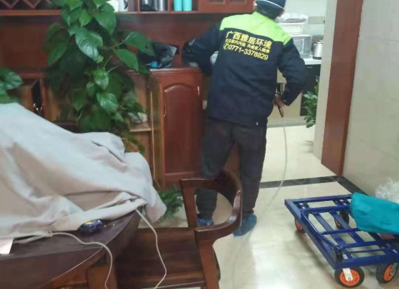 南寧市盛邦領地小區除甲醛施工案例