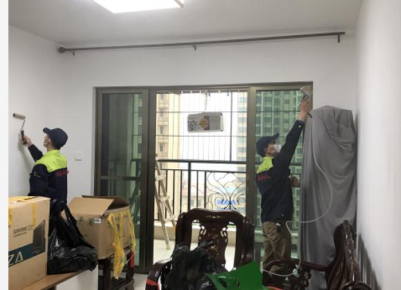 南寧市翰林學府小區除甲醛施工案列
